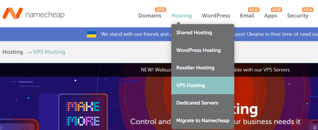 NameCheap VPS Hosting