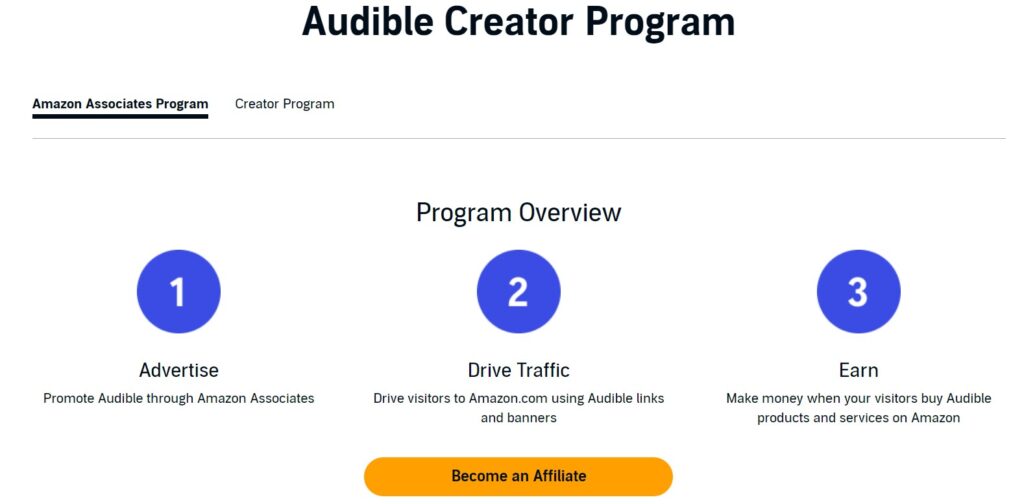 Audible分销联盟计划